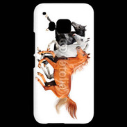 Coque HTC One M9 Trio de chevaux
