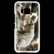 Coque HTC One M9 Ours blanc en colère
