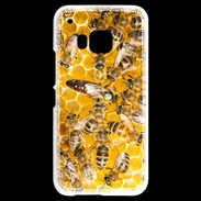 Coque HTC One M9 Ruche d'abeilles