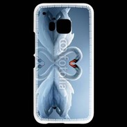 Coque HTC One M9 Couple de Cygnes