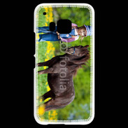 Coque HTC One M9 Petite fille avec son poney