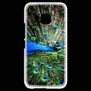 Coque HTC One M9 Paon faisant la roue