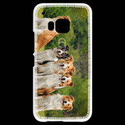 Coque HTC One M9 Groupe de 5 chiens Border Collie
