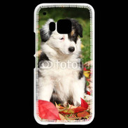 Coque HTC One M9 Adorable chiot Border collie