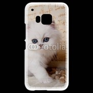 Coque HTC One M9 Adorable chaton persan 2