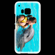 Coque HTC One M9 Bisou de dauphin