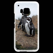 Coque HTC One M9 2 pingouins