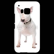 Coque HTC One M9 Bull Terrier blanc 600