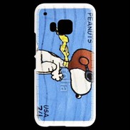 Coque HTC One M9 Snoopy timbre poste