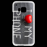 Coque HTC One M9 J'aime mon téléphone