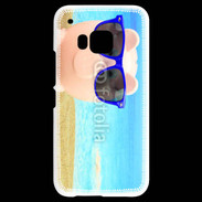 Coque HTC One M9 Cochon à la mer