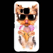 Coque HTC One M9 Yorkshire avec un cornet de glace