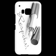 Coque HTC One M9 Respect en écriture