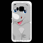 Coque HTC One M9 Rhinocéros Cartoon 500
