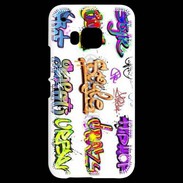 Coque HTC One M9 Graffiti vector background collection