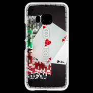 Coque HTC One M9 Paire d'as au poker 6