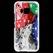 Coque HTC One M9 Jetons de poker en vrac 1