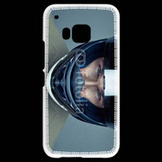 Coque HTC One M9 homme avec casque de moto