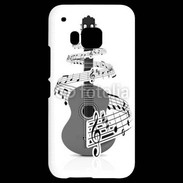 Coque HTC One M9 Guitare en dessin 90