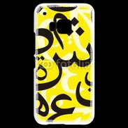 Coque HTC One M9 Paterne de lettres Arabes 170