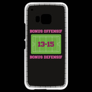 Coque HTC One M9 Bonus Offensif-Défensif Noir