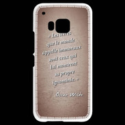 Coque HTC One M9 Les livres Rouge Citation Oscar Wilde