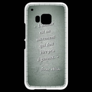 Coque HTC One M9 Sacrement amour Vert Citation Oscar Wilde