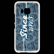 Coque HTC One M9 Since crane bleu 1973