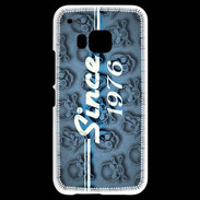 Coque HTC One M9 Since crane bleu 1976