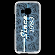Coque HTC One M9 Since crane bleu 1983