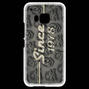 Coque HTC One M9 Since crane gris 1978