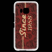 Coque HTC One M9 Since crane rouge 1958