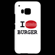 Coque HTC One M9 I love Burger