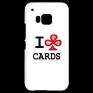 Coque HTC One M9 I love Cards Club