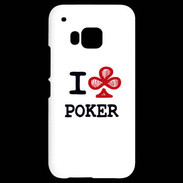Coque HTC One M9 I love Poker Club