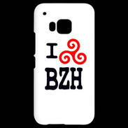 Coque HTC One M9 I love BZH 2