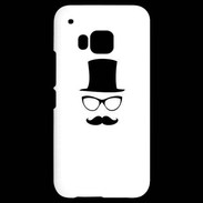 Coque HTC One M9 chapeau moustache