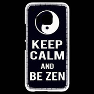 Coque HTC One M9 Keep Calm Be Zen Noir