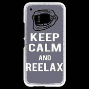 Coque HTC One M9 Keep Calm Reelax Gris