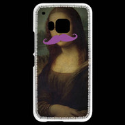 Coque HTC One M9 Moustache Mona Lisa