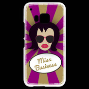 Coque HTC One M9 Miss business Brune