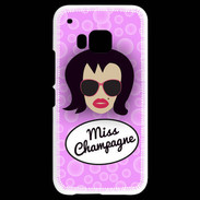 Coque HTC One M9 Miss Champagne Brune