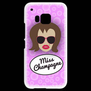 Coque HTC One M9 Miss Champagne Chatain