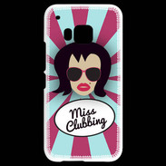 Coque HTC One M9 Miss Clubbing Brune
