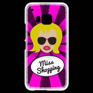 Coque HTC One M9 Miss Shopping Blonde