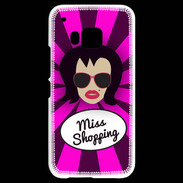 Coque HTC One M9 Miss Shopping Brune