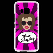Coque HTC One M9 Miss Shopping Chatain