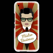 Coque HTC One M9 Mister Business Brun