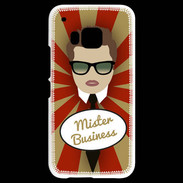 Coque HTC One M9 Mister Business Chatain