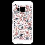 Coque HTC One M9 Adishatz All Over Rugby YM